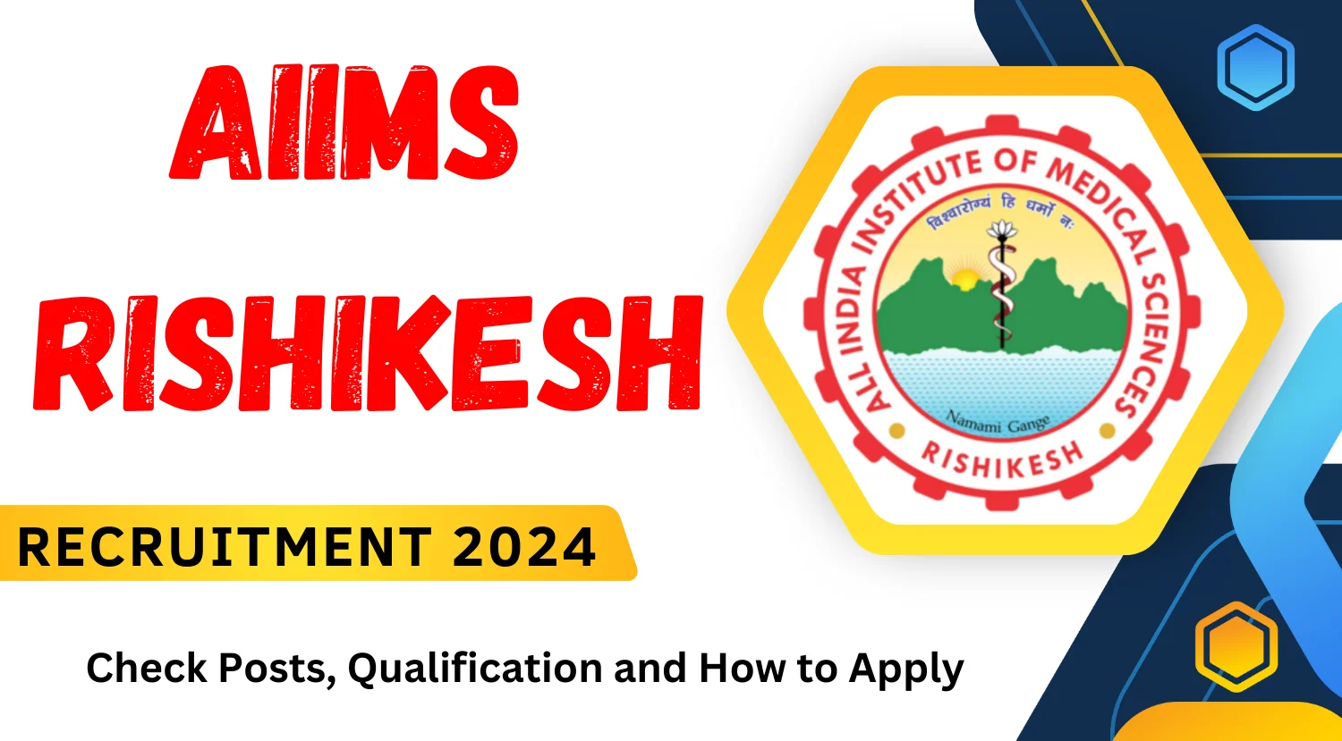 AIIMS Rishikesh Research Assistant Recruitment 2024