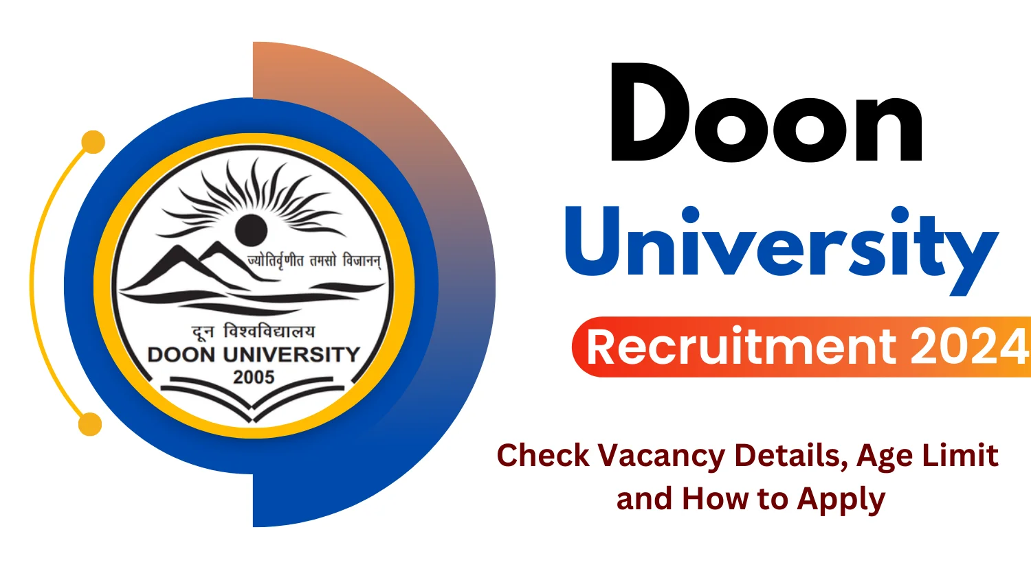 Doon University Project Fellow Recruitment 2024