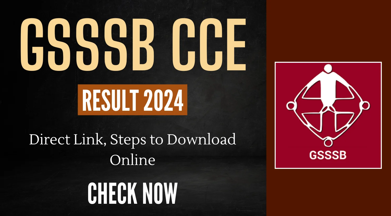 GSSSB CCE Result 2024 Direct Link Steps to Download Online 1
