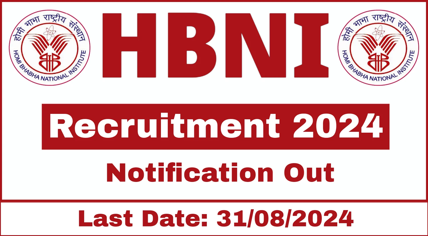 HBNI JRF Recruitment 2024