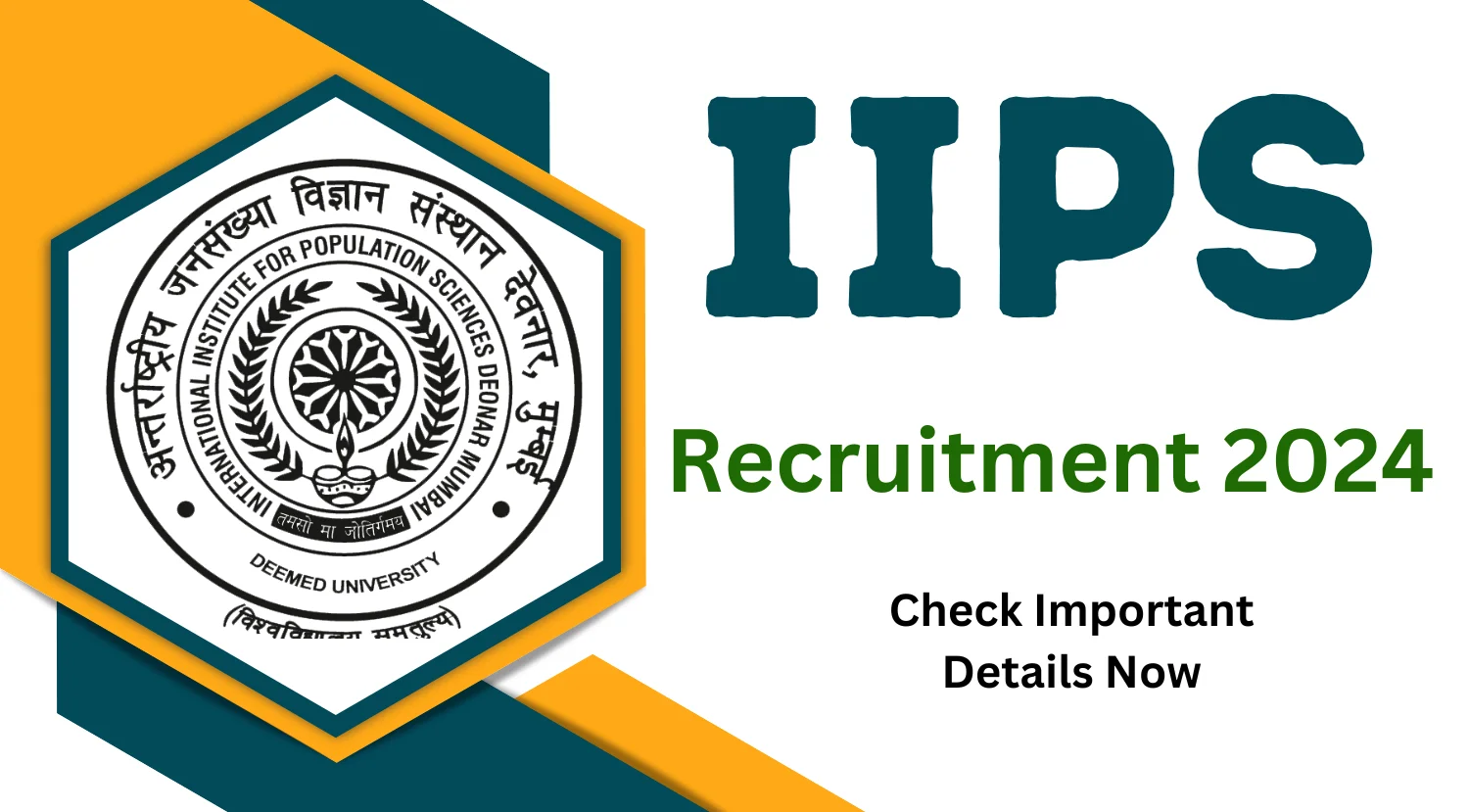 IIPS Recruitment 2024