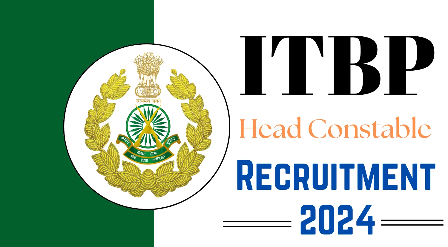 ITBP Head Constable Recruitment 2024