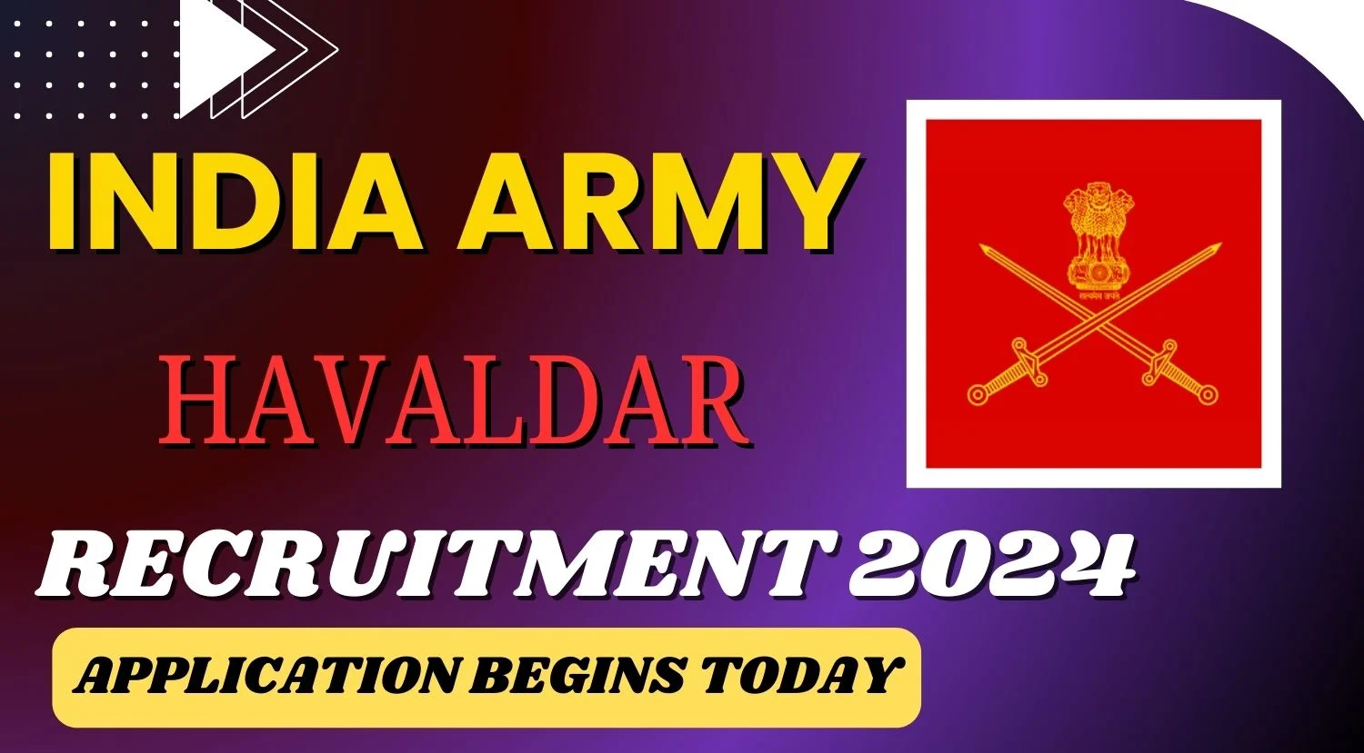 Indian Army Havaldar Recruitment 2024
