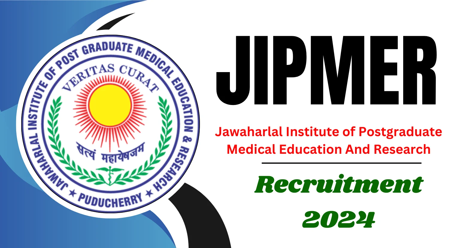 JIPMER Project Technical Support-III Social Worker Recruitment 2024