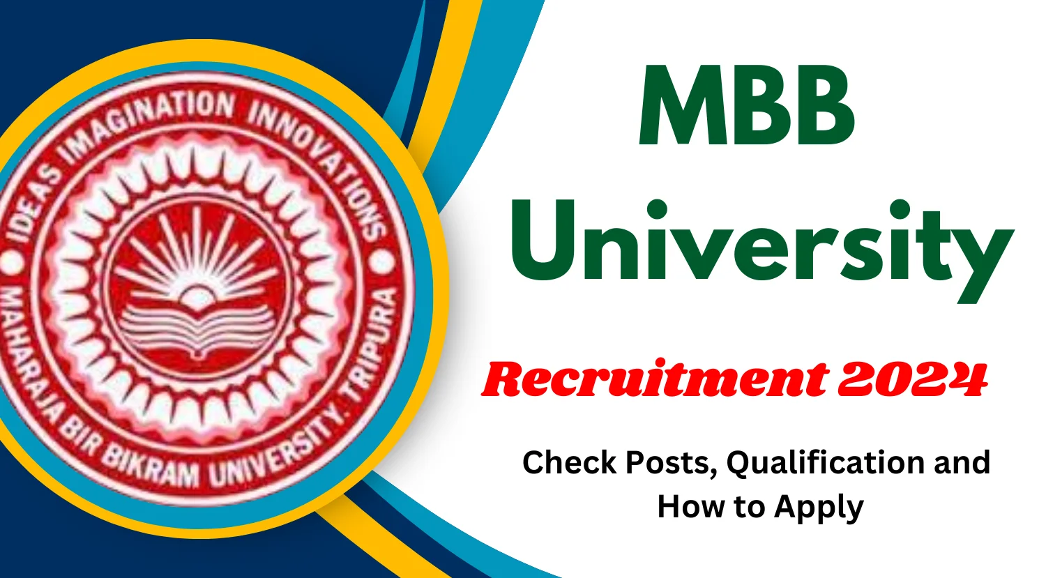MBB University Guest Teachers Recruitment 2024