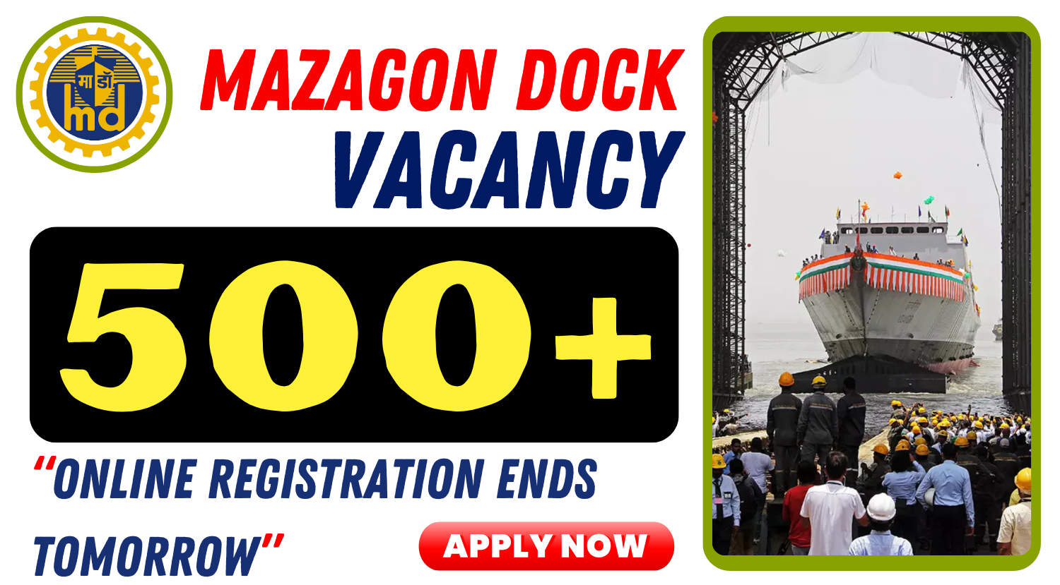 Mazagon-Dock-500-Vacancy-2024-Online-Registration