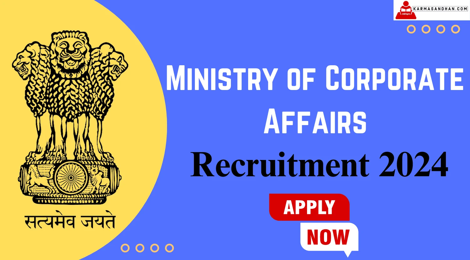 Ministry of Corporate Affairs Financial Advisor Recruitment 2024