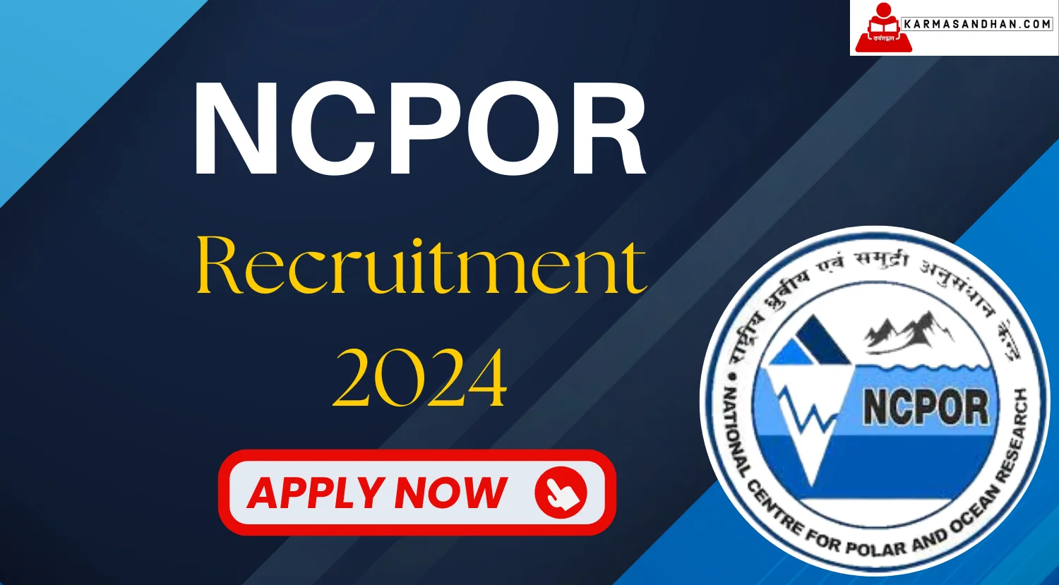 NCPOR Assistant Nurse and Other Recruitment 2024