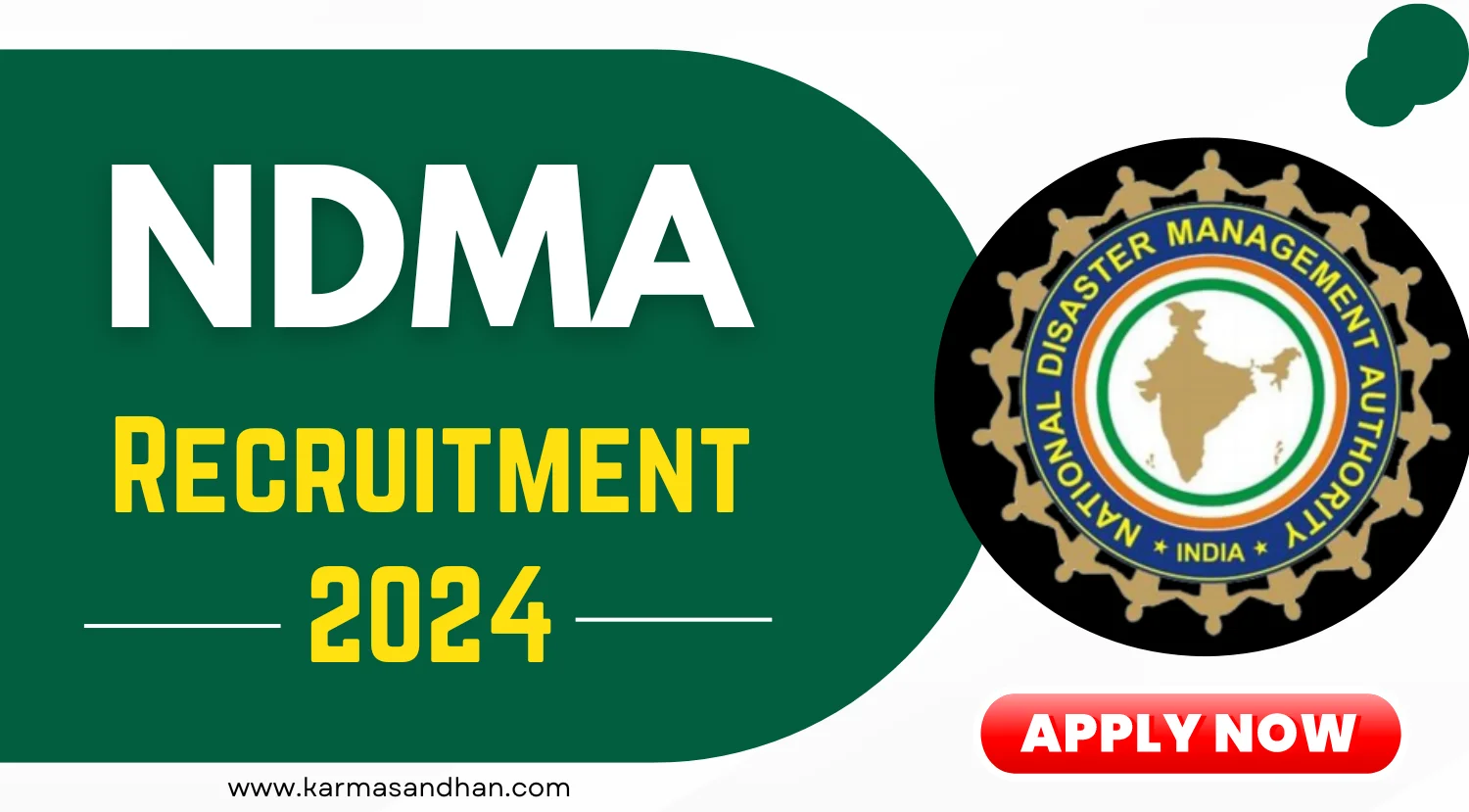 NDMA Senior Consultant Recruitment 2024