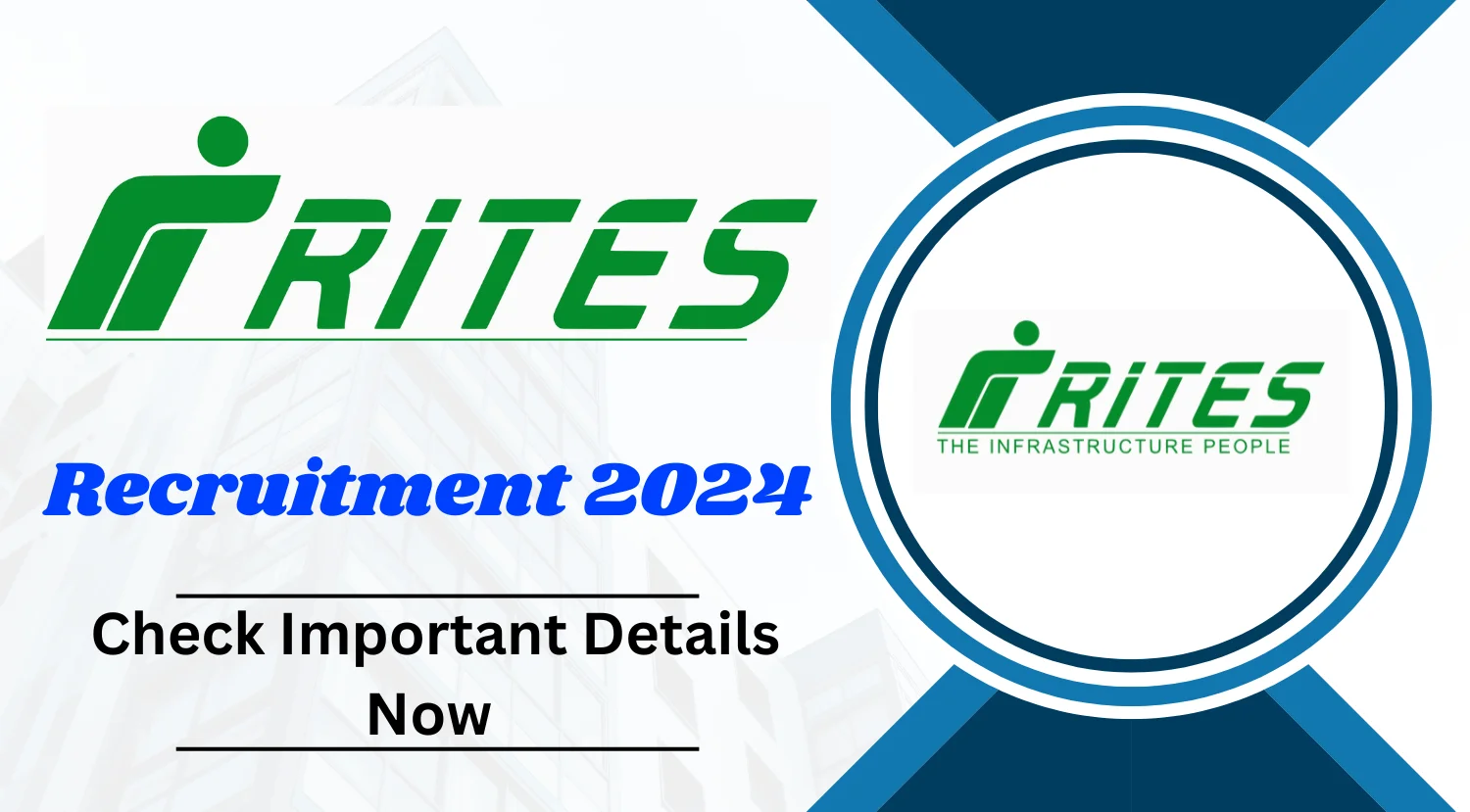 Rites Limited Assistant Manager Recruitment 2024