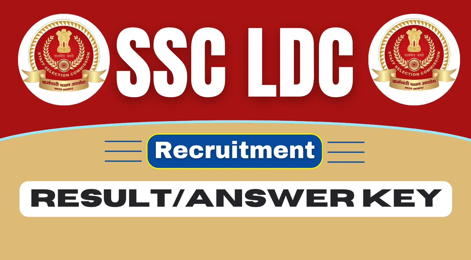 SSC LDC Recruitment 2024, Check JSA/LDC Result, Answer Key Details from Here Now