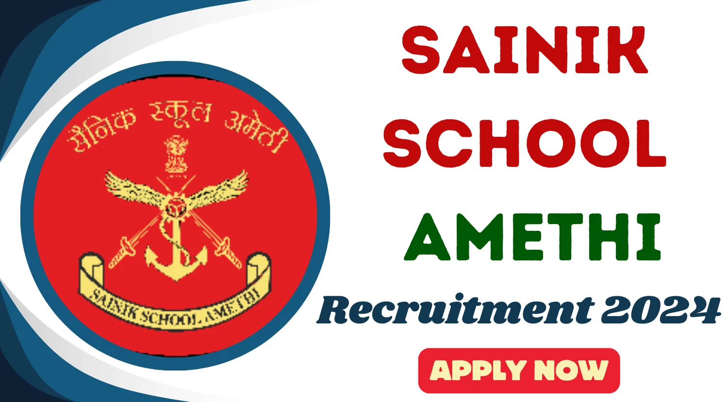 Sainik School Amethi Recruitment 2024