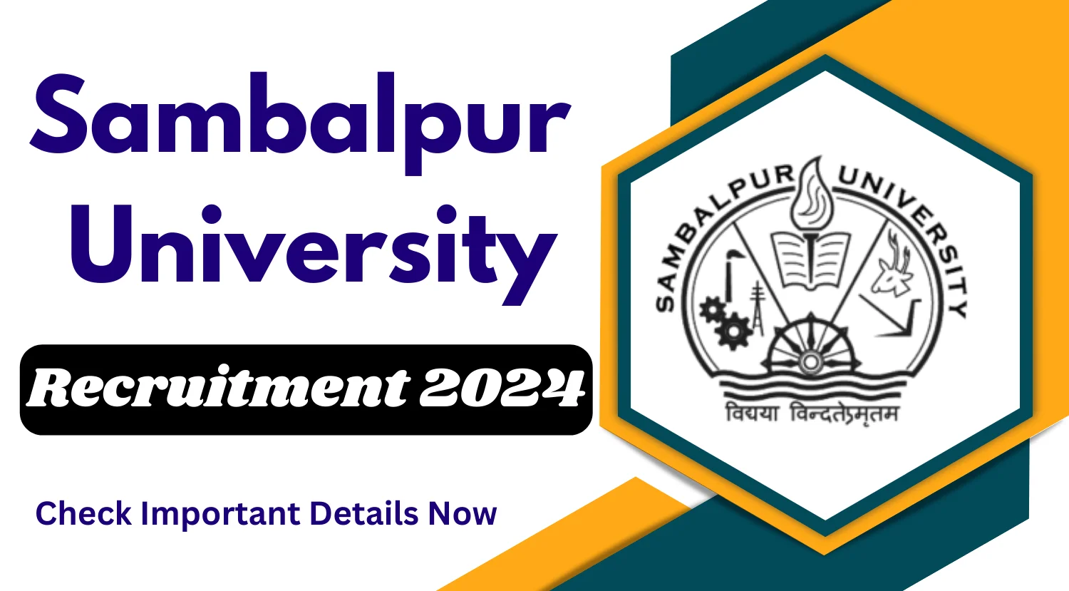 Sambalpur University Research Assistant and Field Investigator Recruitment 2024