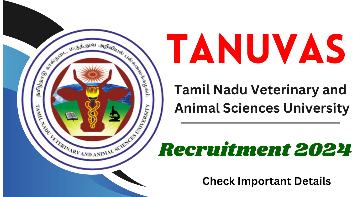 TANUVAS Veterinary Graduates Recruitment 2024