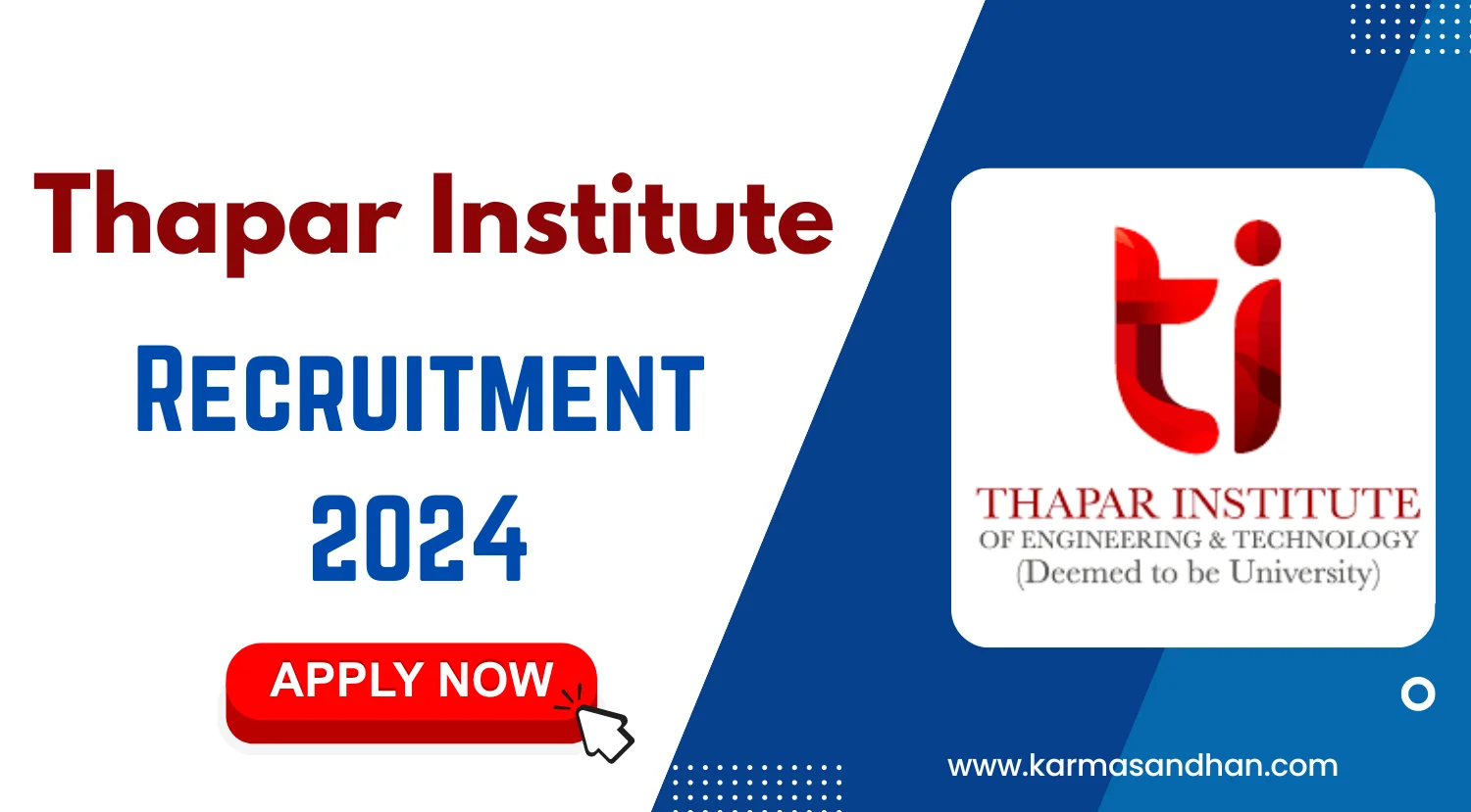 Thapar Institute Chief Marketing and Admissions Officer Recruitment 2024